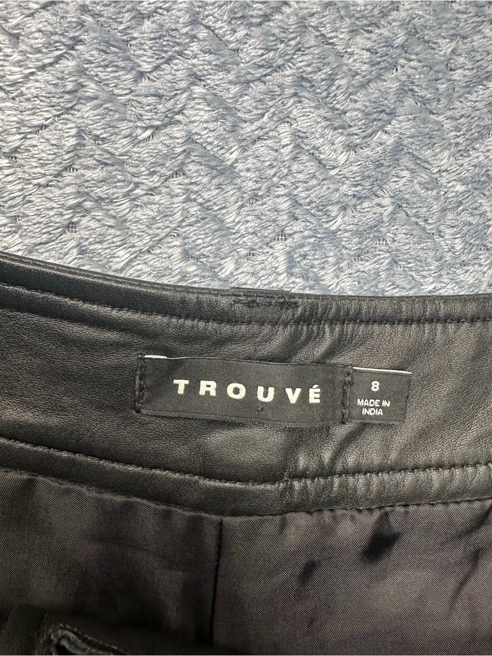 Trouvé Black Faux Leather Women’s Pleated Shorts